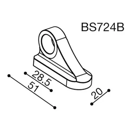 מתאמים ופקקים למראות מבית RIZOMA SRL BS725Bכפול 