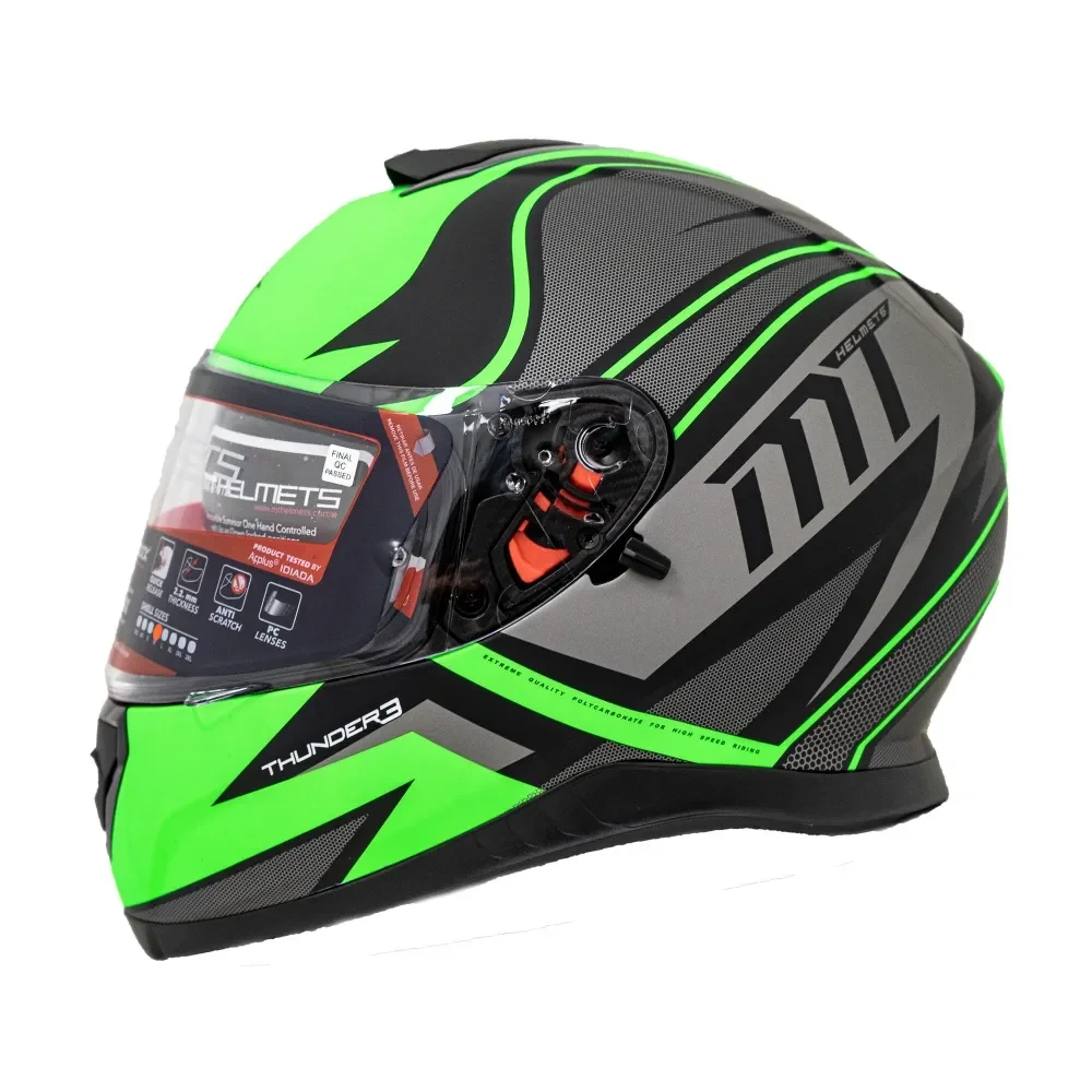 קסדה THUNDER 3 SV CAP A6 ירוק מט S